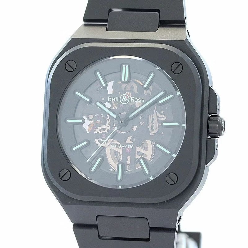 BELL & ROSS SKELETON BLACK CERAMICWATCH: Bell & Ross Skeleton Black CeramicWATCH Brand: BELL & ROSS Type: Wrist watch Material: ceremic Color: Dial Color Black Size: [ Case size ] 49×41mm [ Arm circumference size ] 19.5cm 