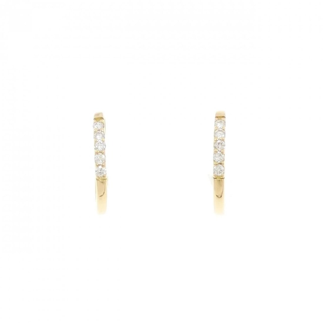 K18YG DIAMOND PIERCE: K18YG Diamond Pierce Brand: Unbranded Type: Diamond Pierce/Earring Material: K18YG, Color: Yellow Size: Actual Size Approx. height x width: 12.5mm x 1.3mm Accessories: None Accessories