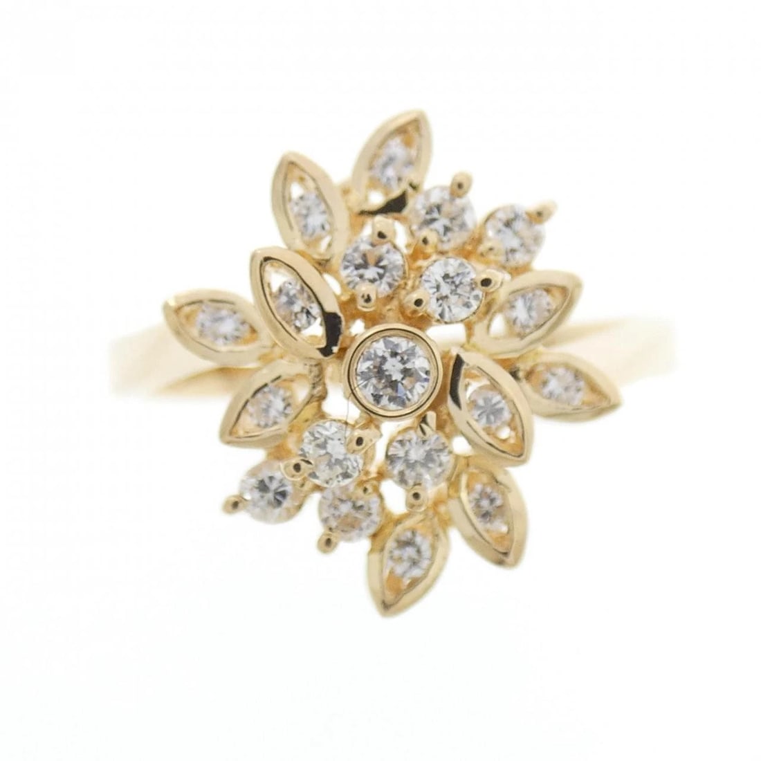 K18YG DIAMOND RING - 2