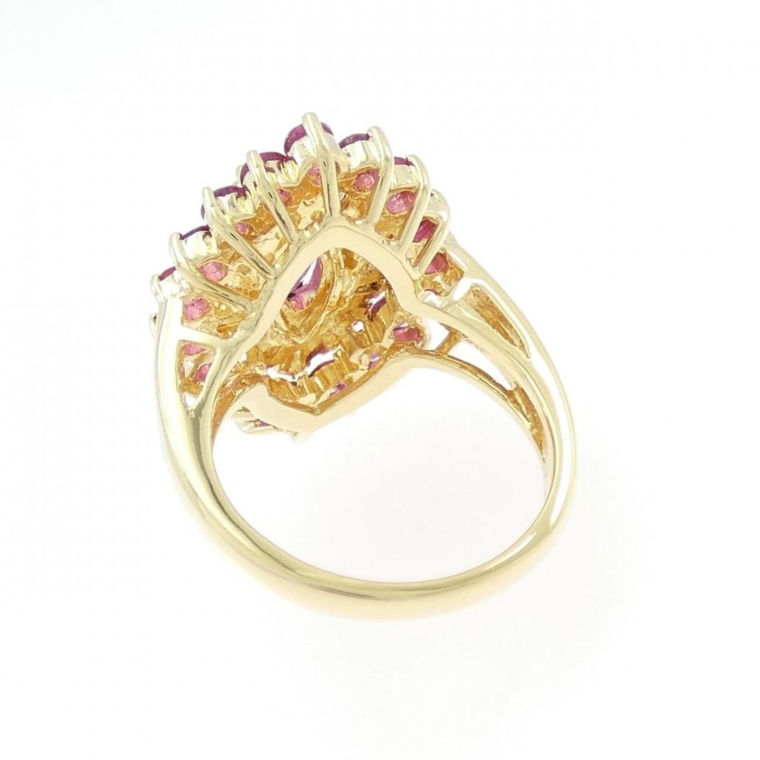 18K YELLOW GOLD RUBY RING - 2