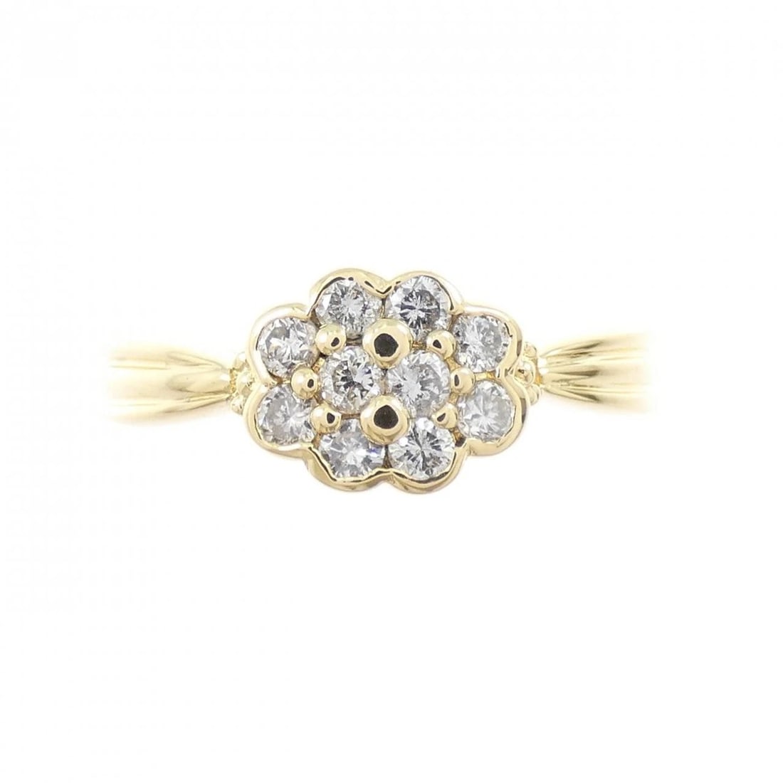 K18YG DIAMOND RING - 2