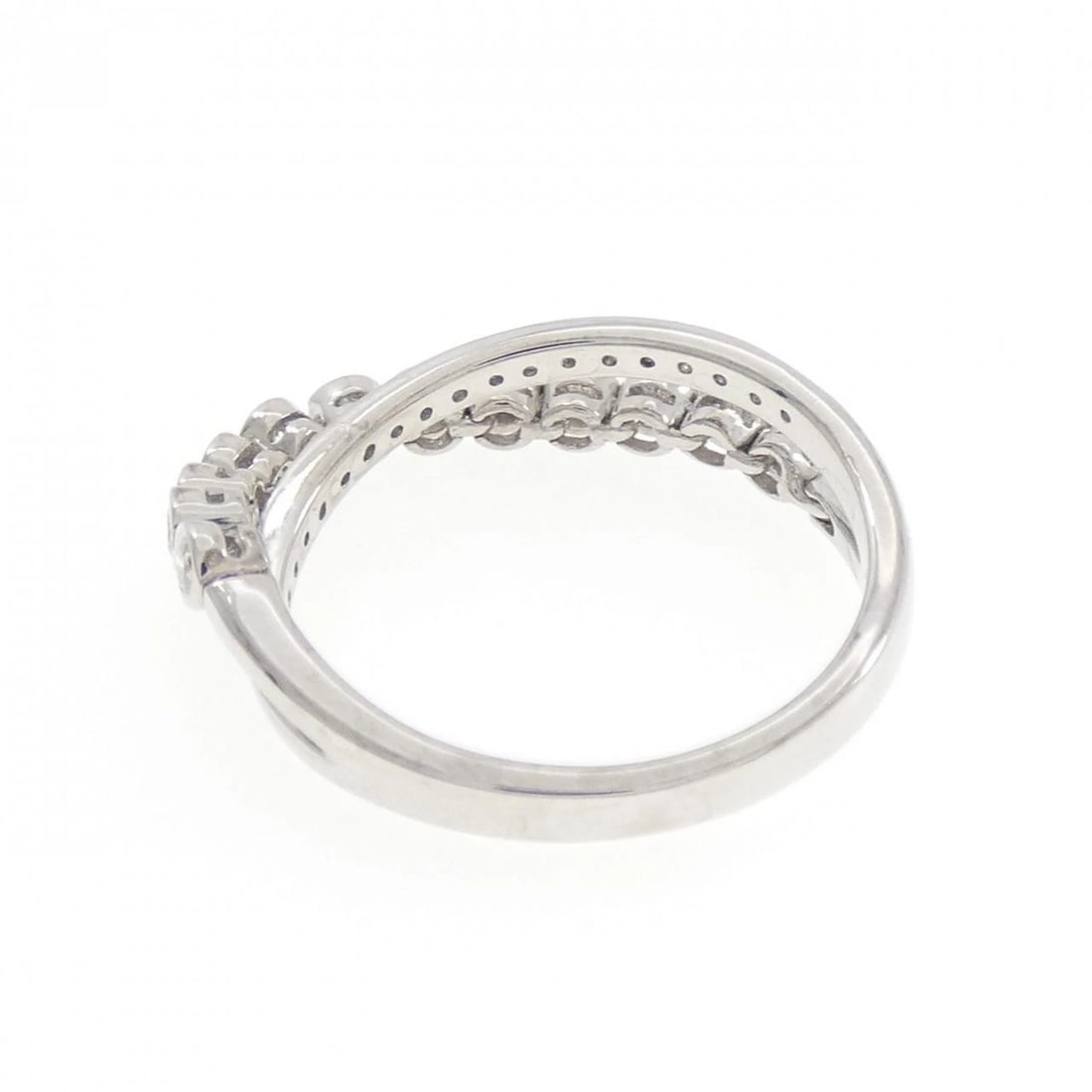 K18WG DIAMOND RING - 2