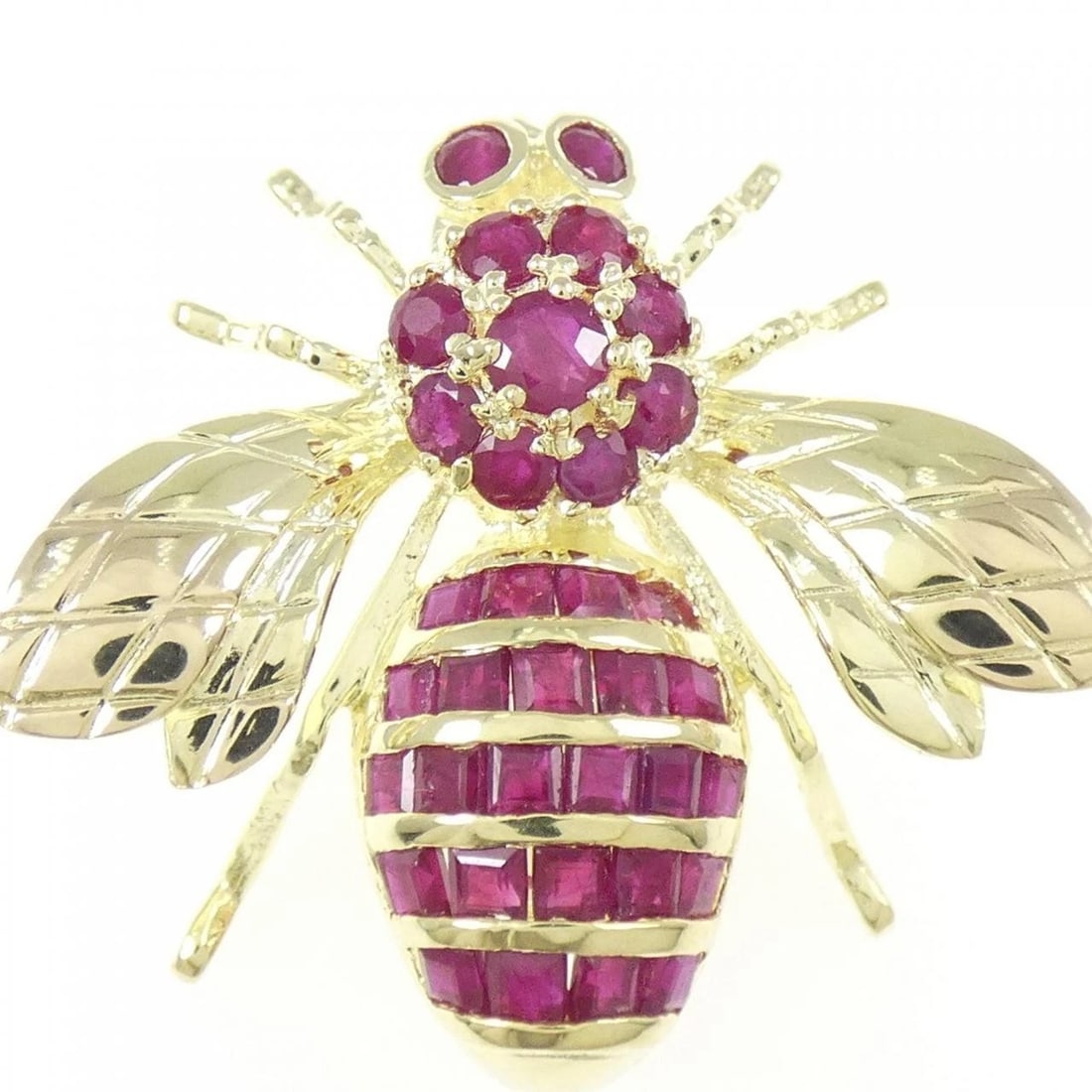 585YG RUBY BROOCH - 2