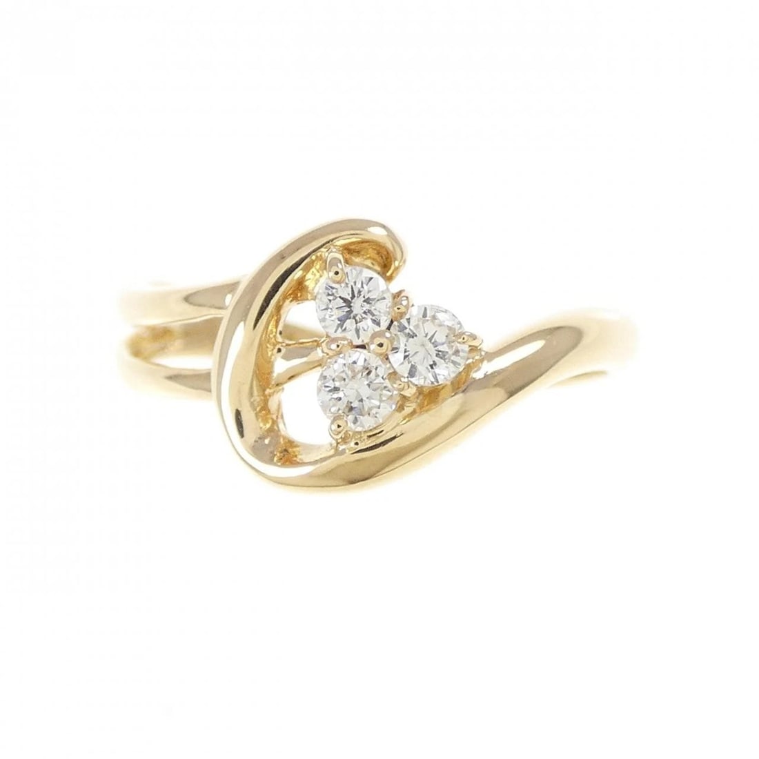 K18YG DIAMOND RING - 2