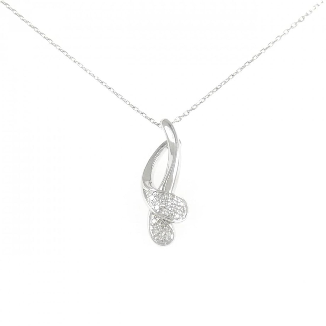 750WG/K18WG DIAMOND NECKLACE (1 of 5)