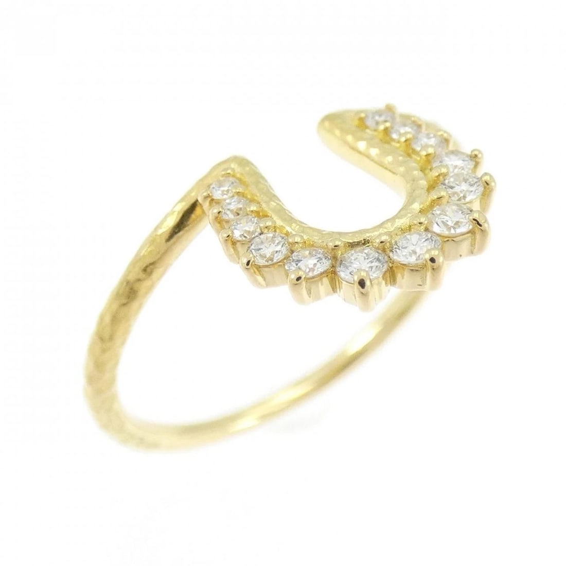 K18YG DIAMOND RING: K18YG Diamond Ring Brand: Unbranded Type: Diamond Ring Material: K18 yellow gold, Color: yellow Size: US 4 1/2 Accessories: None Accessories Notice: When purchasing pre-owned goods, please