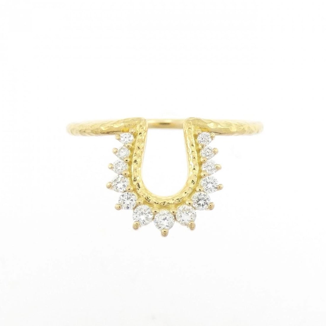 K18YG DIAMOND RING - 2