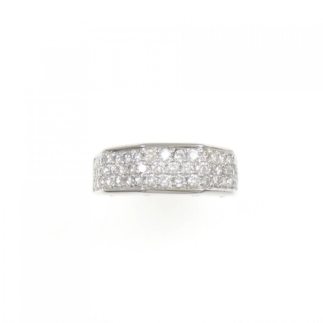 K18WG DIAMOND RING - 2
