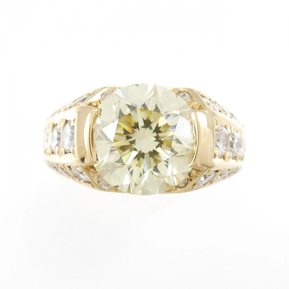 K18YG DIAMOND RING - 2