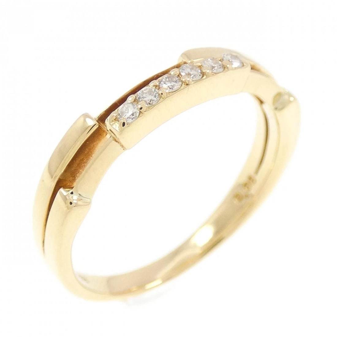 STAR JEWELRY DIAMOND RING: Star Jewelry Diamond Ring Brand: STAR JEWELRY Type: star jewelry ring Material: K18YG, Color: yellow Size: US 5 1/2 Accessories: None Accessories Notice: When purchasing pre-owned goods, p