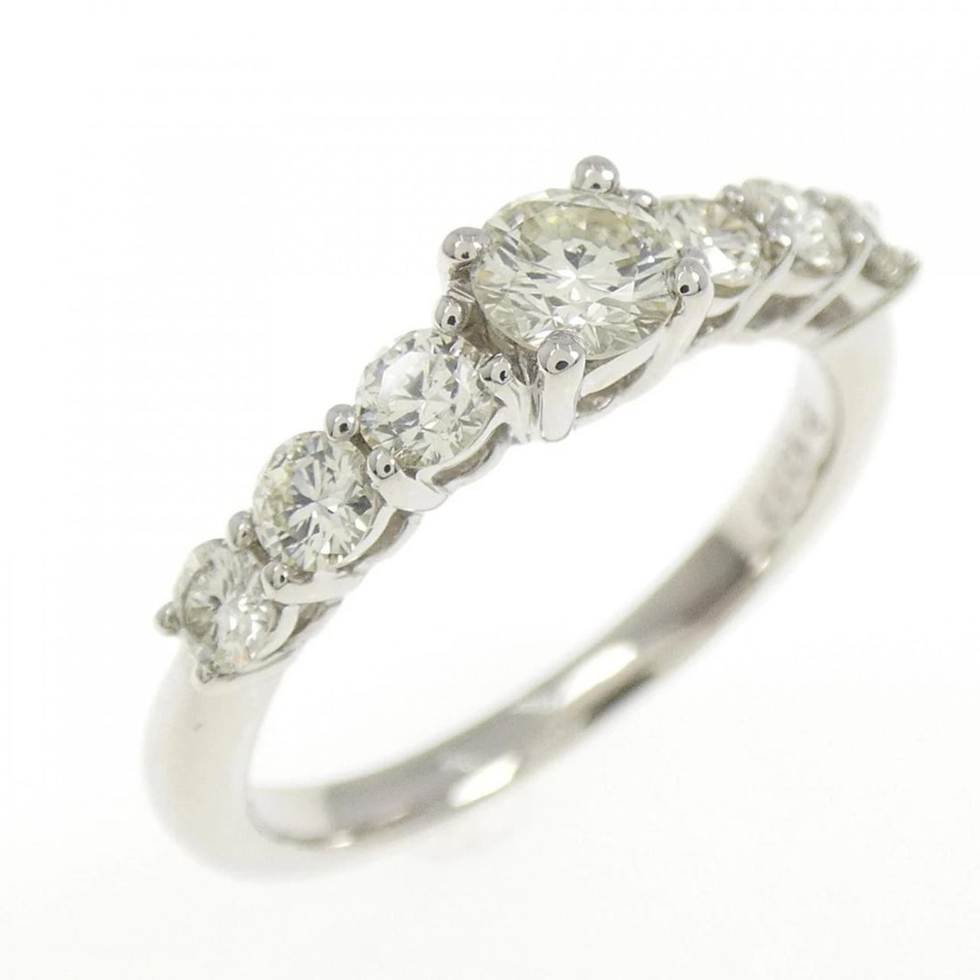 PT1000 DIAMOND RING: PT1000 Diamond Ring Brand: Unbranded Type: Diamond ring Material: PT1000, Color: platinum Size: US 5 1/4 Accessories: None Accessories Notice: When purchasing pre-owned goods, please refer