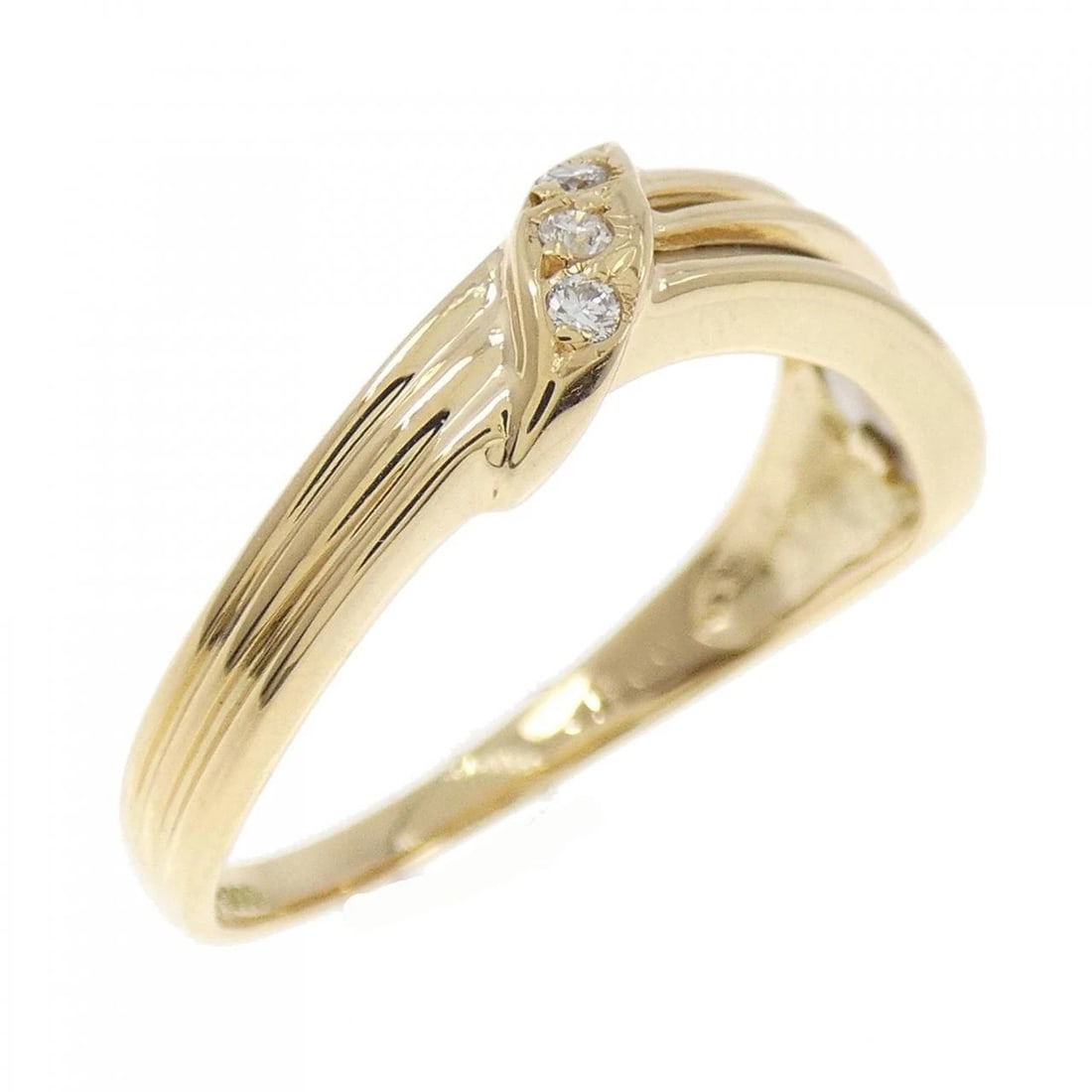 K18YG/PT900 DIAMOND RING: K18YG/PT900 Diamond Ring Brand: Unbranded Type: Diamond ring Material: K18YG, Color: yellow Size: US 8.75 Accessories: None Accessories Notice: When purchasing pre-owned goods, please refer