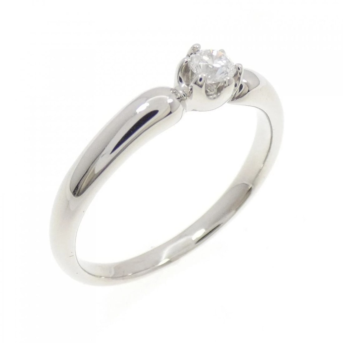 PT1000 SOLITAIRE DIAMOND RING: PT1000 Solitaire Diamond Ring Brand: Unbranded Type: Diamond Ring Material: PT1000, Color: platinum Size: US 6 1/2 Accessories: None Accessories Notice: When purchasing pre-owned goods,