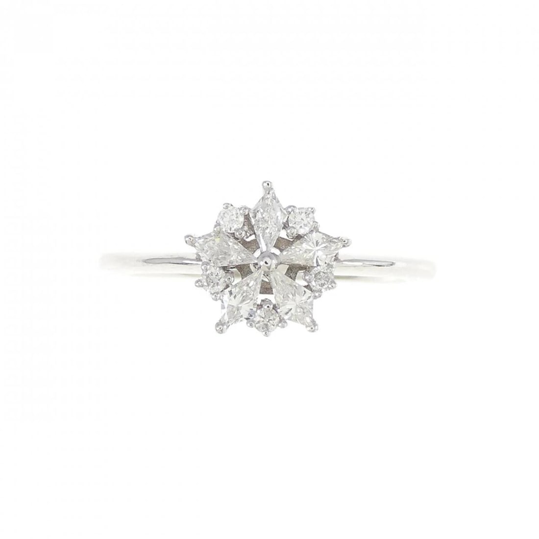 K18WG DIAMOND RING - 2