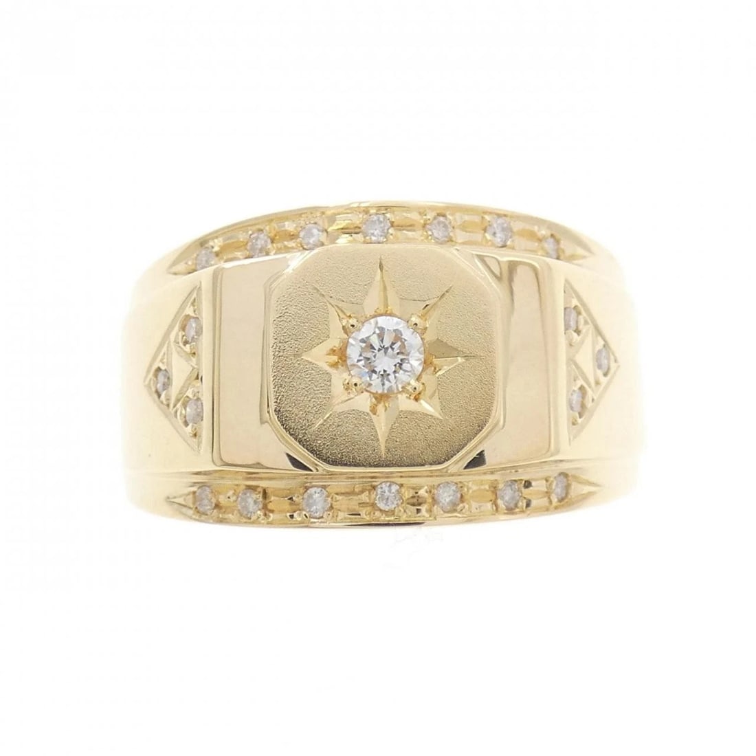 K18YG DIAMOND RING - 2