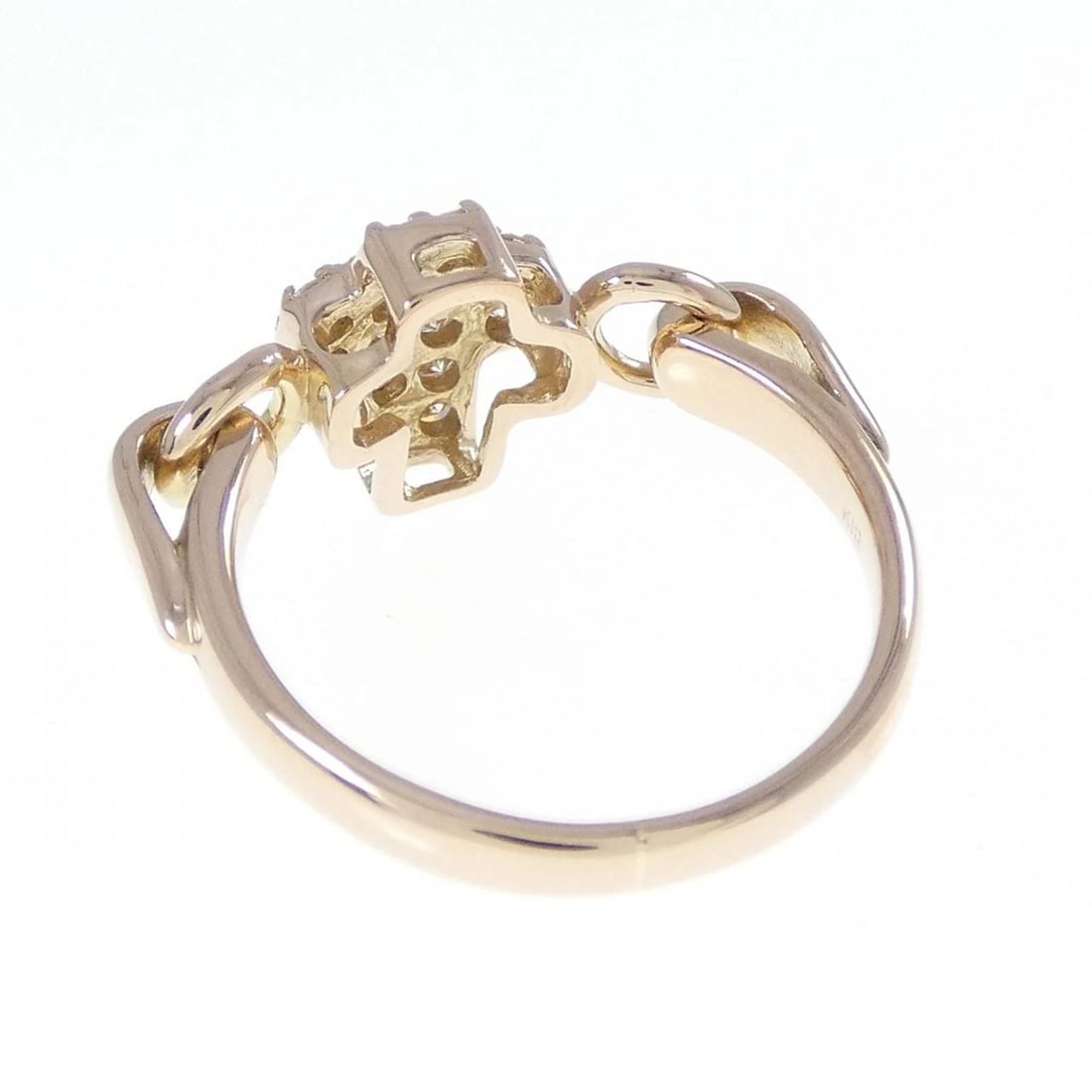 K18PG CROSS DIAMOND RING - 3