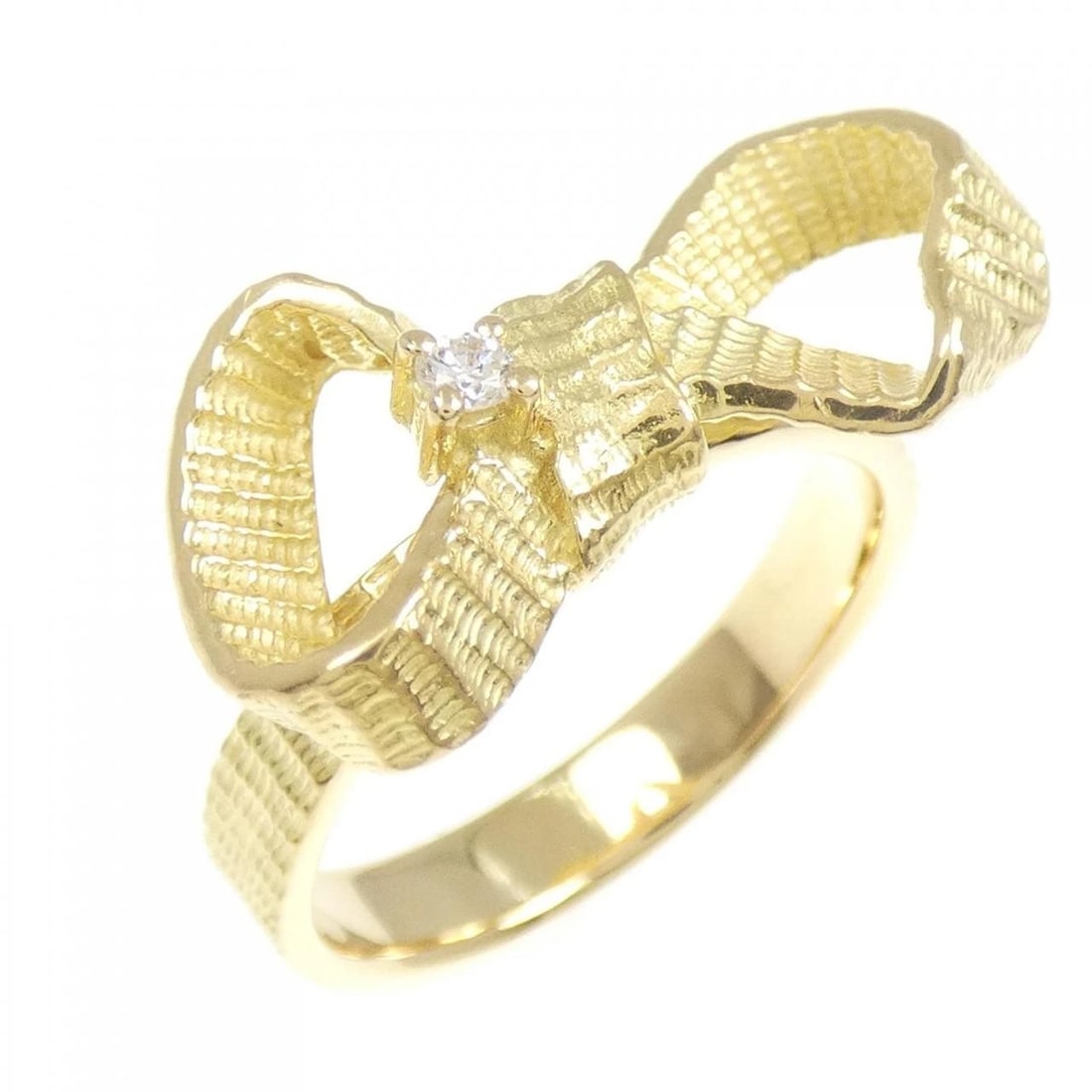 750YG DIAMOND RING: 750YG diamond ring Brand: Unbranded Type: Diamond ring Material: 750YG, Color: yellow Size: US 5 1/4 Accessories: None Accessories Notice: When purchasing pre-owned goods, please refer to