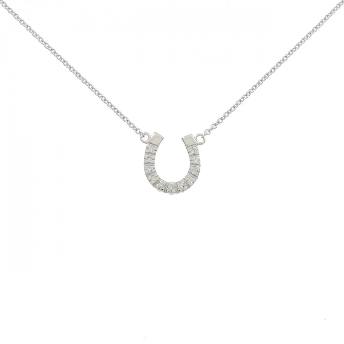 750WG HORSESHOE DIAMOND NECKLACE (1 of 5)