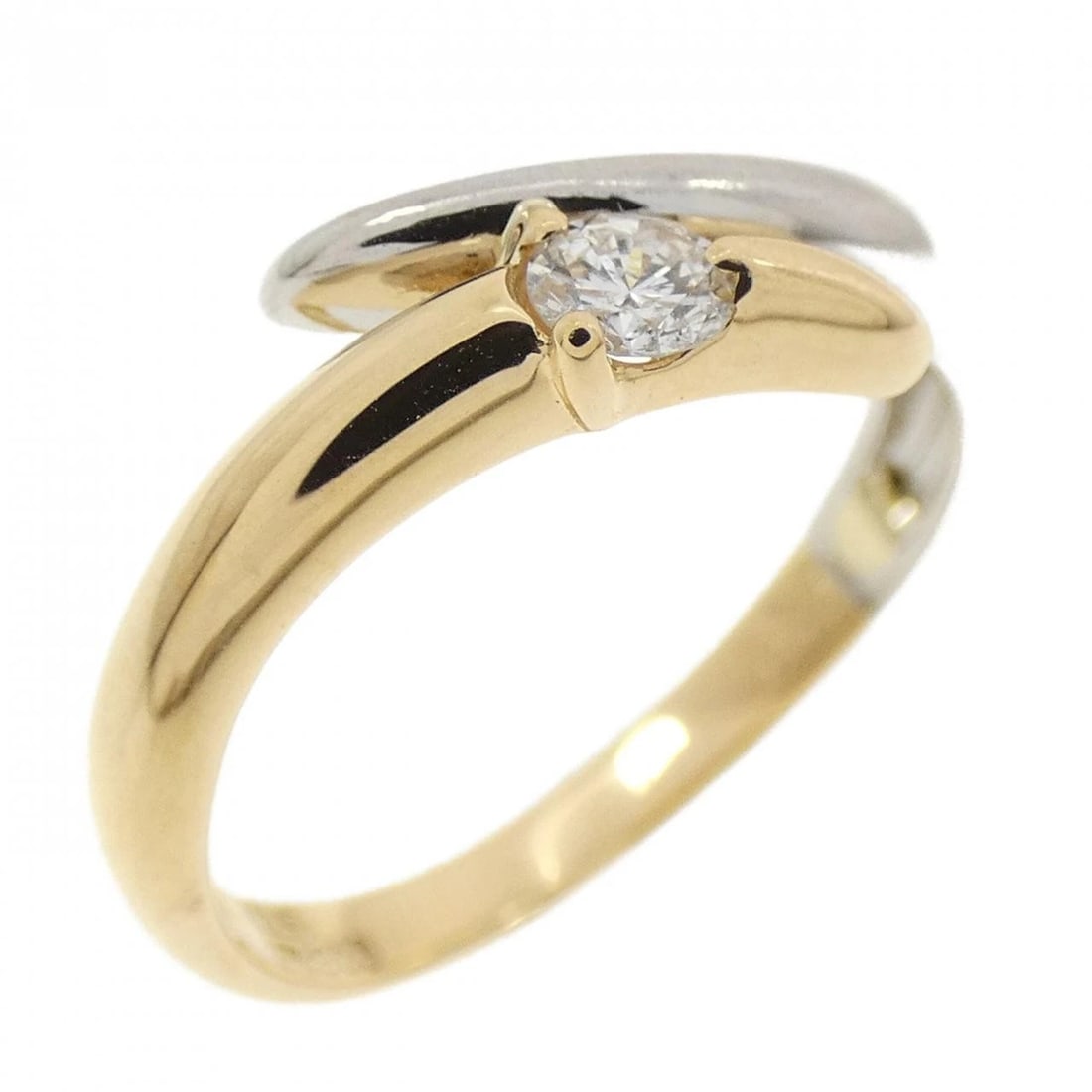 K18YG/PT900 DIAMOND RING: K18YG/PT900 Diamond Ring Brand: Unbranded Type: Diamond Ring Material: K18YG/PT900, Color: yellow/platinum Size: US 3 3/4 Accessories: None Accessories Notice: When purchasing pre-owned