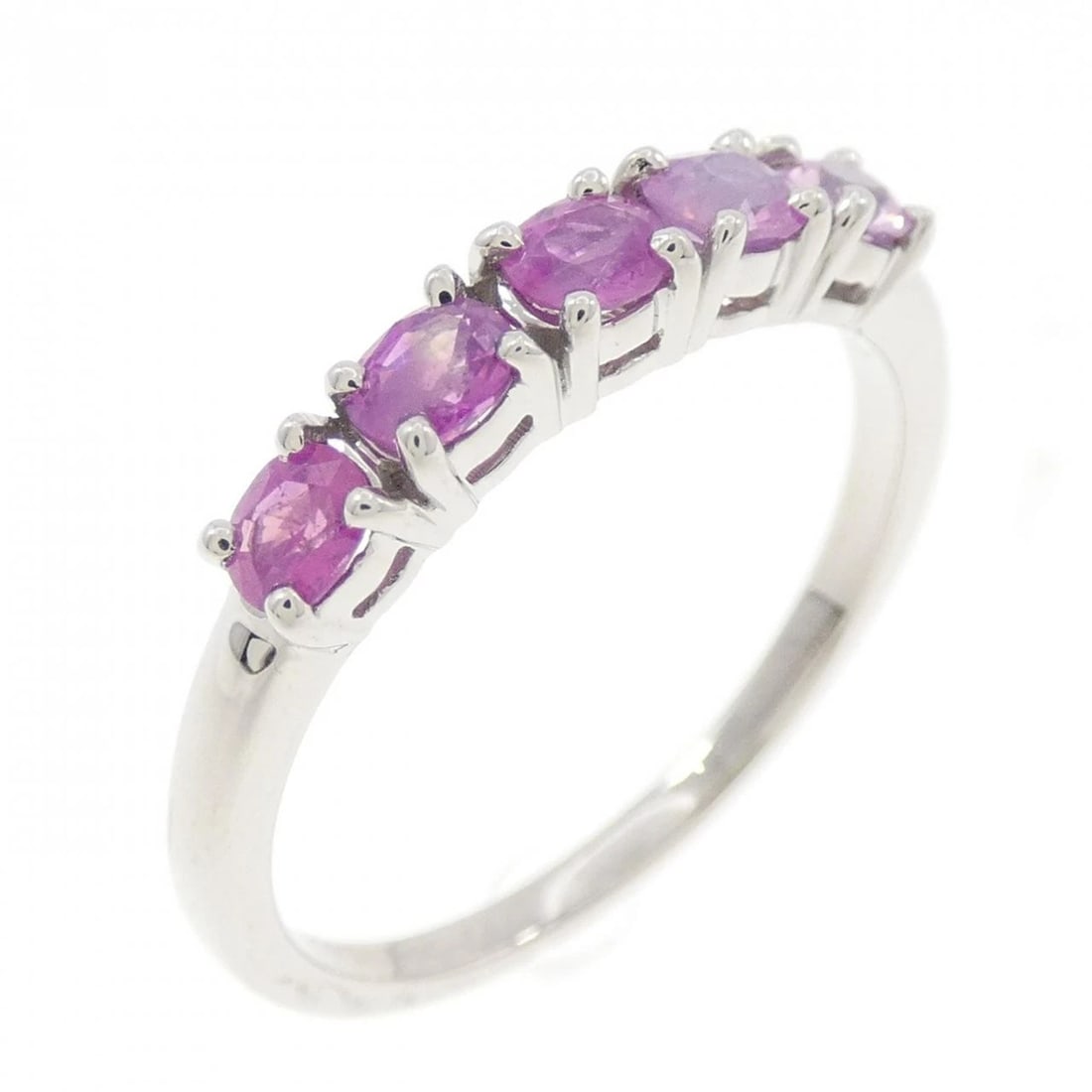 PT950 SAPPHIRE RING: PT950 Sapphire Ring Brand: Unbranded Type: Sapphire Ring Material: PT950, Main Stone/Creation Sapphier Color: platinum Size: US 6 1/4 Accessories: None Accessories Notice: When purchasing