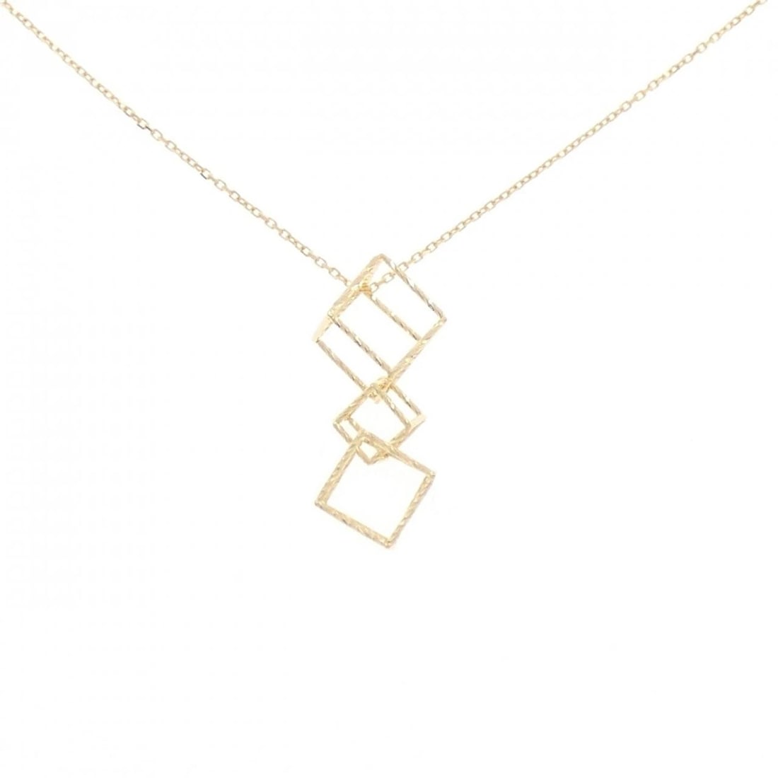 K18YG NECKLACE: K18YG Necklace Brand: Unbranded Type: Necklace Material: K18YG, Color: yellow Size: Actual Size Pendant length approx. x width approx.: 28.4mmx9.6mm Chain maximum width approx.: 0.7mm Size