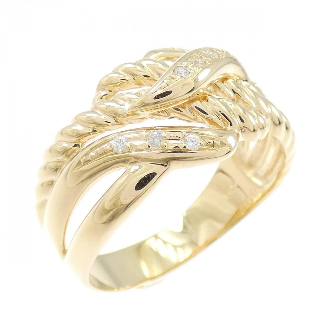 K18YG DIAMOND RING: K18YG Diamond Ring Brand: Unbranded Type: Diamond ring Material: K18YG, Color: yellow Size: US 13.5 Accessories: None Accessories Notice: When purchasing pre-owned goods, please refer to t