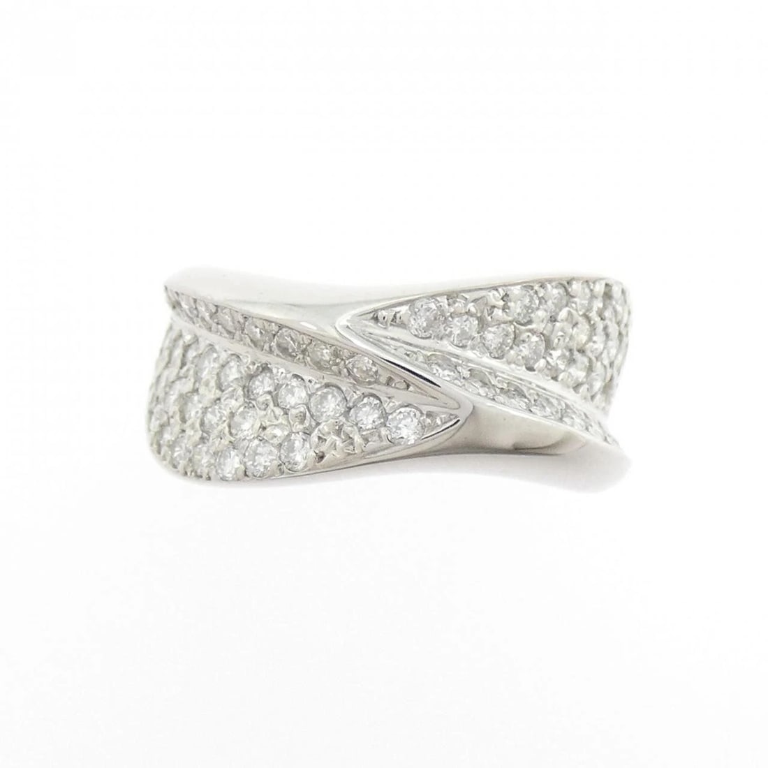 K18WG DIAMOND RING - 2