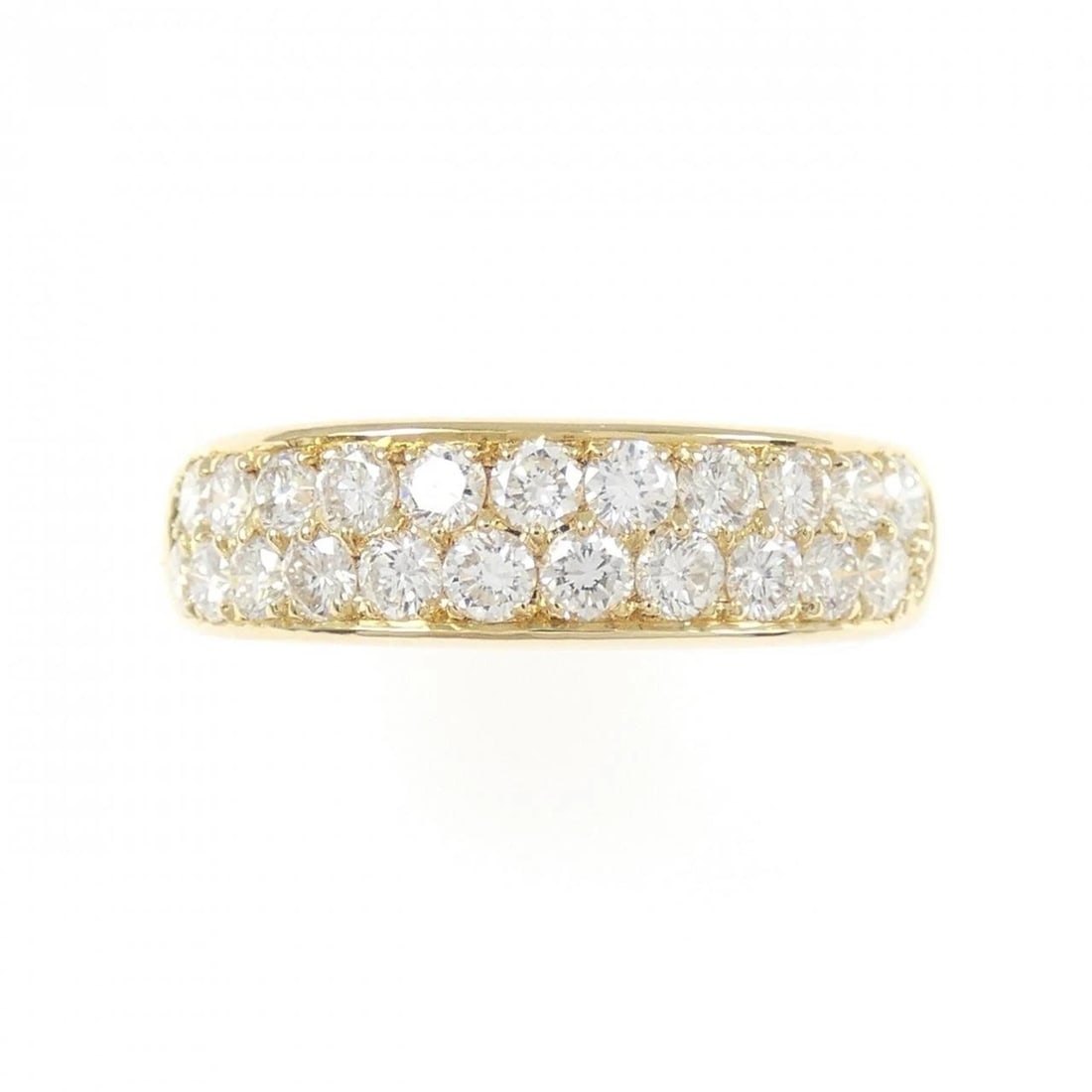 K18YG DIAMOND RING: K18YG Diamond Ring Brand: Unbranded Type: Diamond Ring Material: K18 yellow gold, Main Stone/Creation Natural Color: yellow gold Size: US 6 Accessories: None Accessories Notice: When
