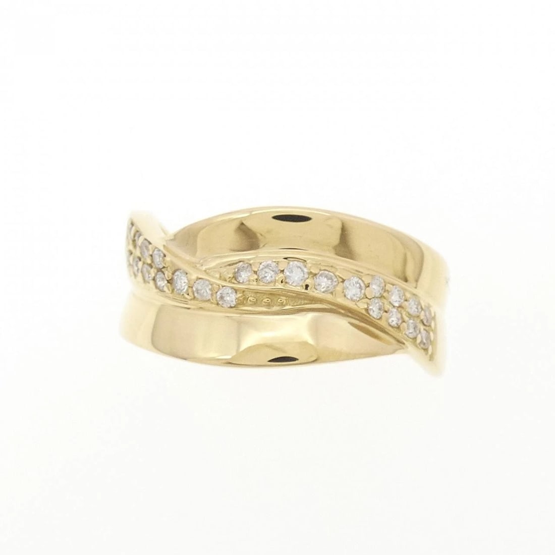 K18YG DIAMOND RING - 2