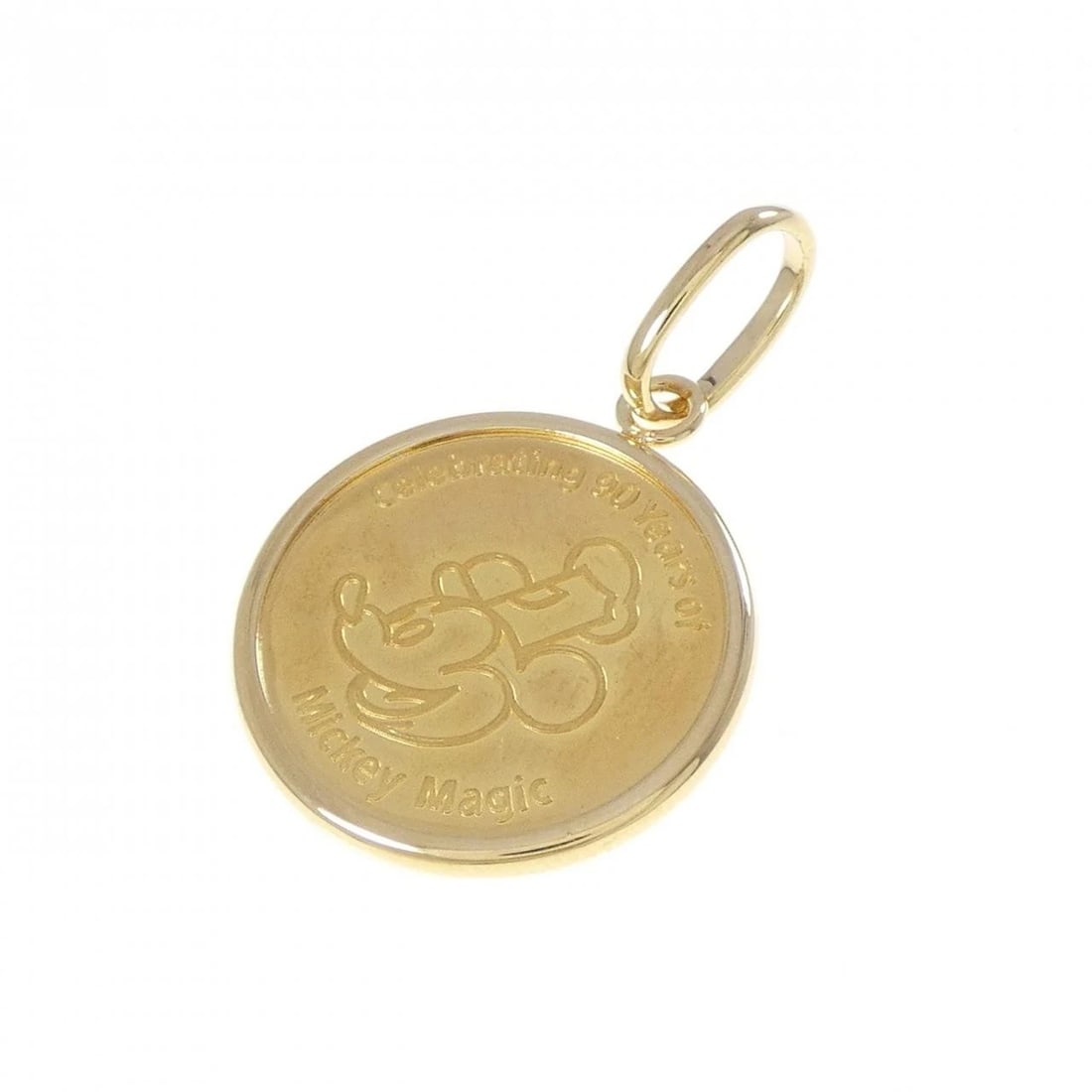 K18YG (FRAME) MEDAL PENDANT: K18YG (frame) Medal Pendant Brand: Unbranded Type: coin Material: 18K yellow gold (frame only), Color: Yellow Gold Size: Actual Size Approx. length x width: 26.9mm x 16.8mm Accessories: None <