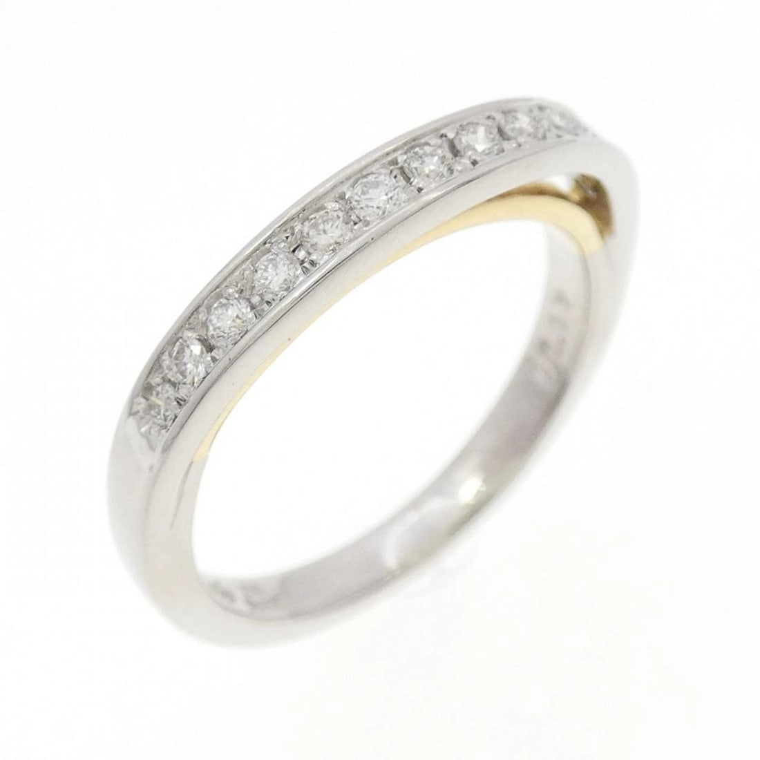 PT900/K18YG DIAMOND RING: PT900/K18YG Diamond Ring Brand: Unbranded Type: Diamond Ring Material: Platinum 900 / K18 yellow gold, Main Stone/Creation Natural Color: Platinum Yellow Gold Size: US 6 Accessories: None