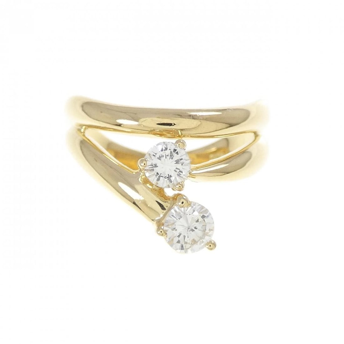 K18YG DIAMOND RING - 2