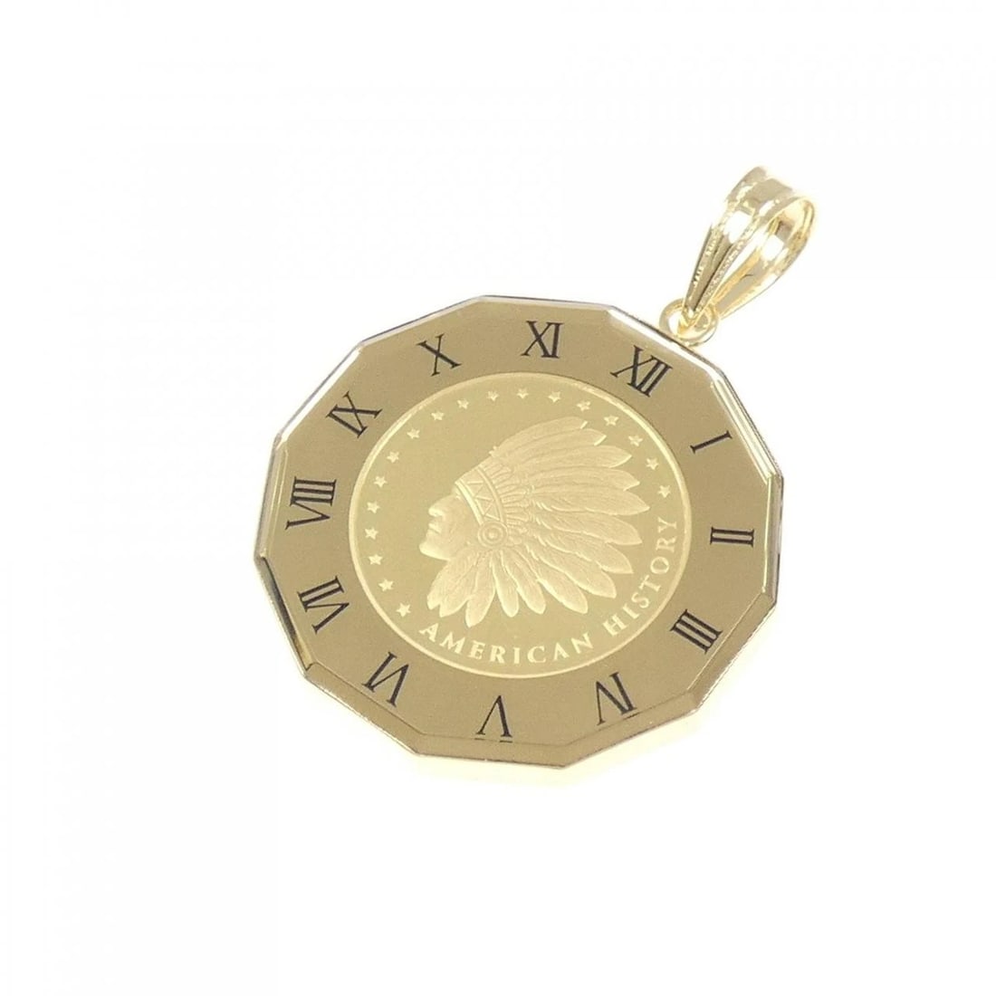 K18YG (FRAME) COIN PENDANT: K18YG (frame) coin pendant Brand: Unbranded Type: coin Material: 18K yellow gold (frame only), Color: Yellow Gold Size: Actual Size Approx. length x width: 29.3mm x 20.7mm Accessories: None