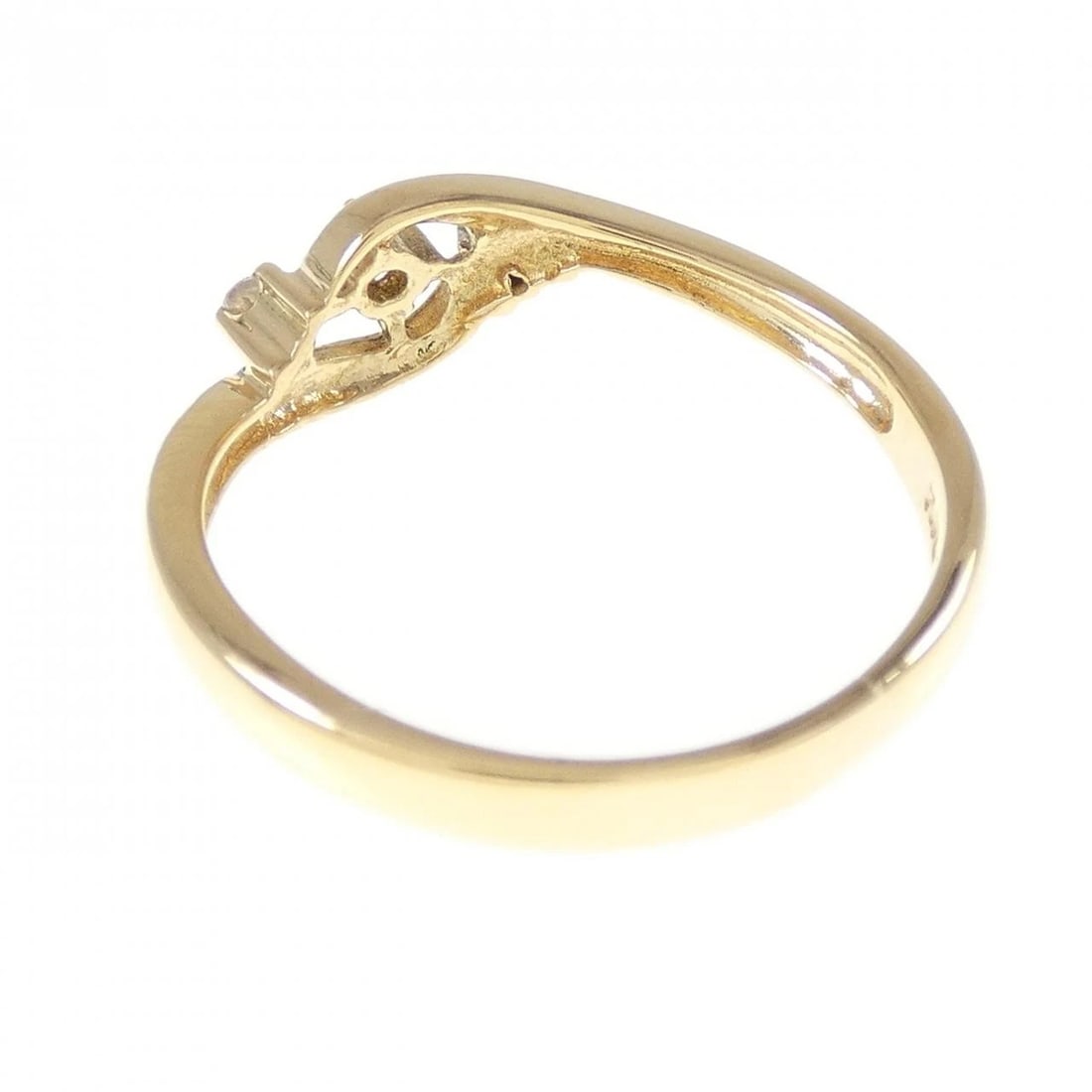 K18YG DIAMOND RING - 3