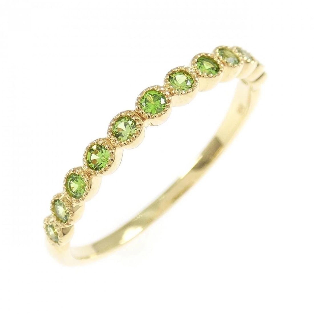 K18YG DEMANTOID GARNET RING (1 of 3)