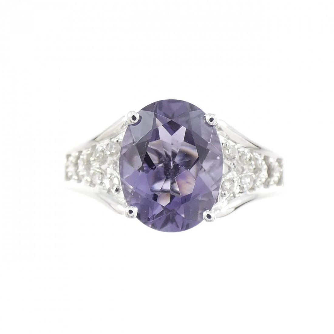 K18WG AMETHYST RING - 2