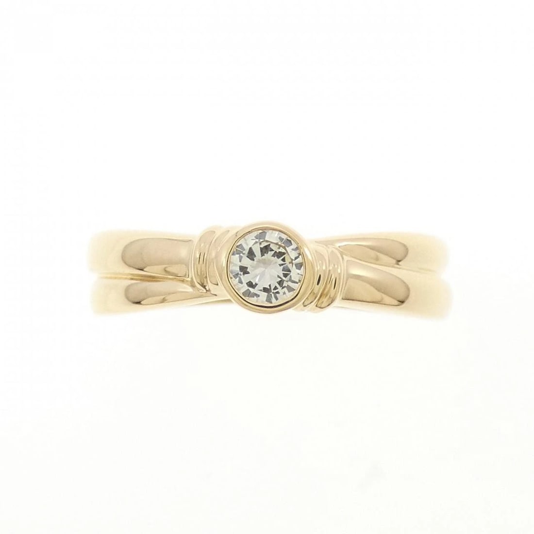 K18YG DIAMOND RING - 2
