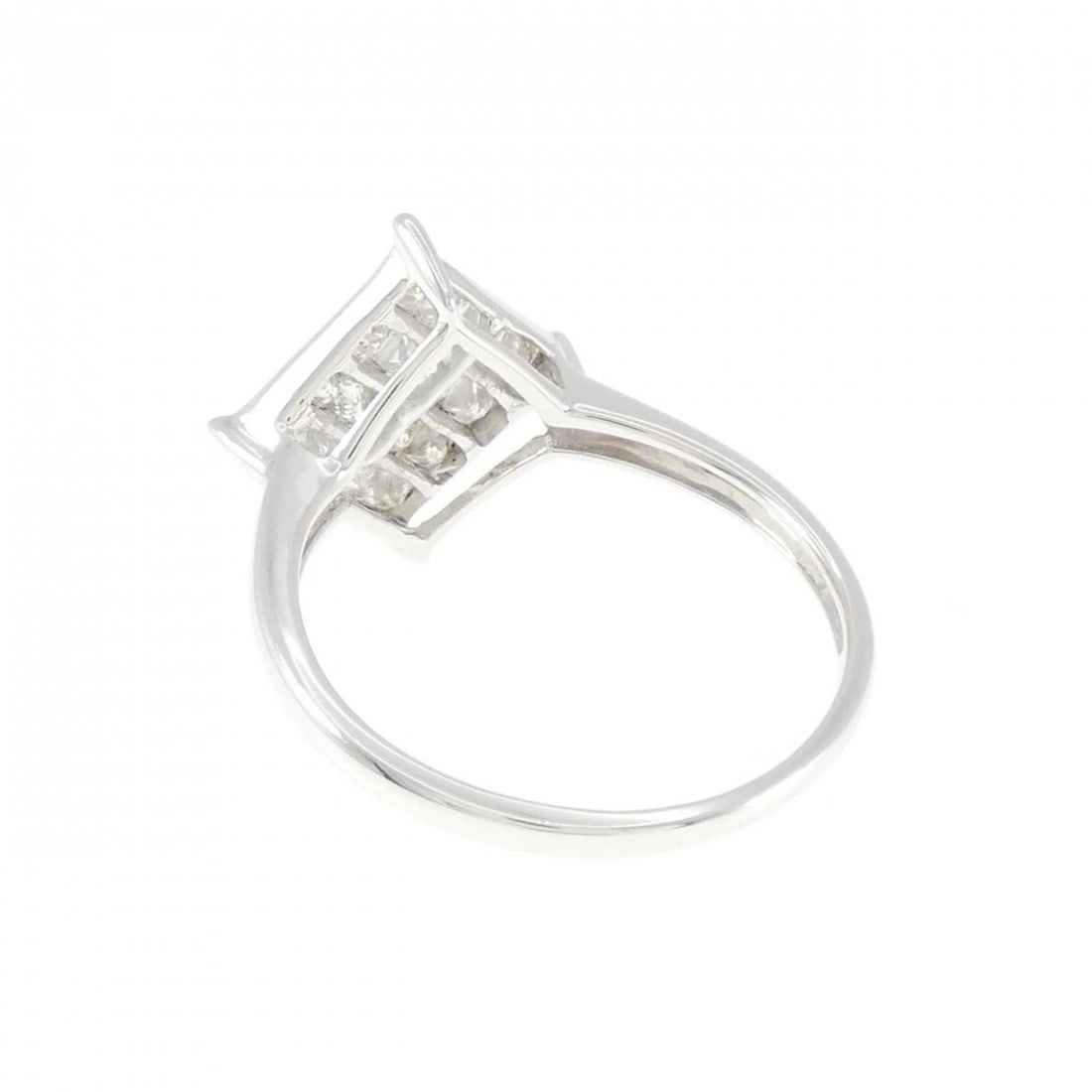 K18WG DIAMOND RING - 3