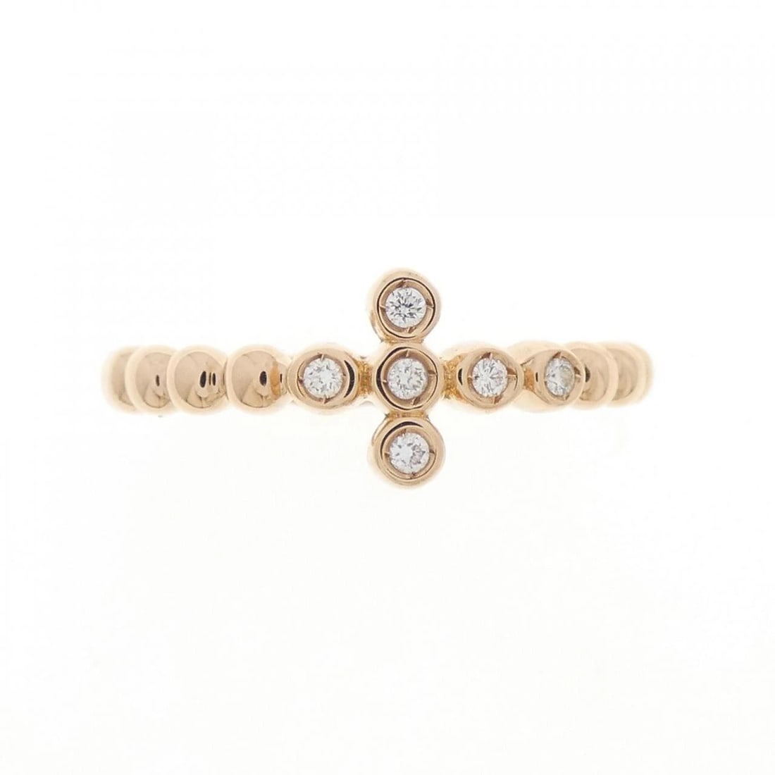 750PG CROSS DIAMOND RING - 2