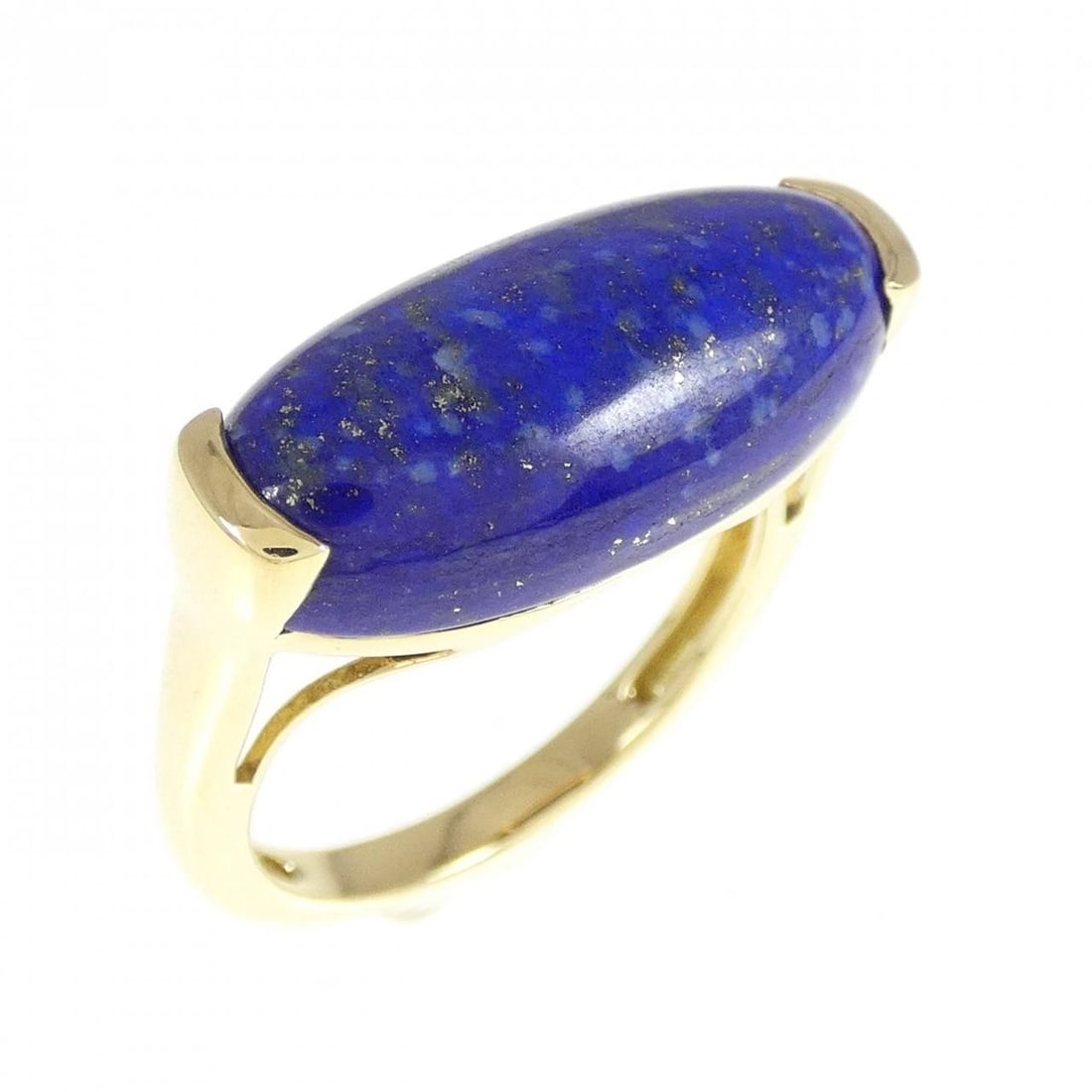 K18YG LAPIS LAZULI RING: K18YG Lapis Lazuli Ring Brand: Unbranded Type: Lapis Lazuli Ring Material: K18 yellow gold, Color: yellow gold Size: US 6 1/2 Accessories: None Accessories Notice: When purchasing pre-owne