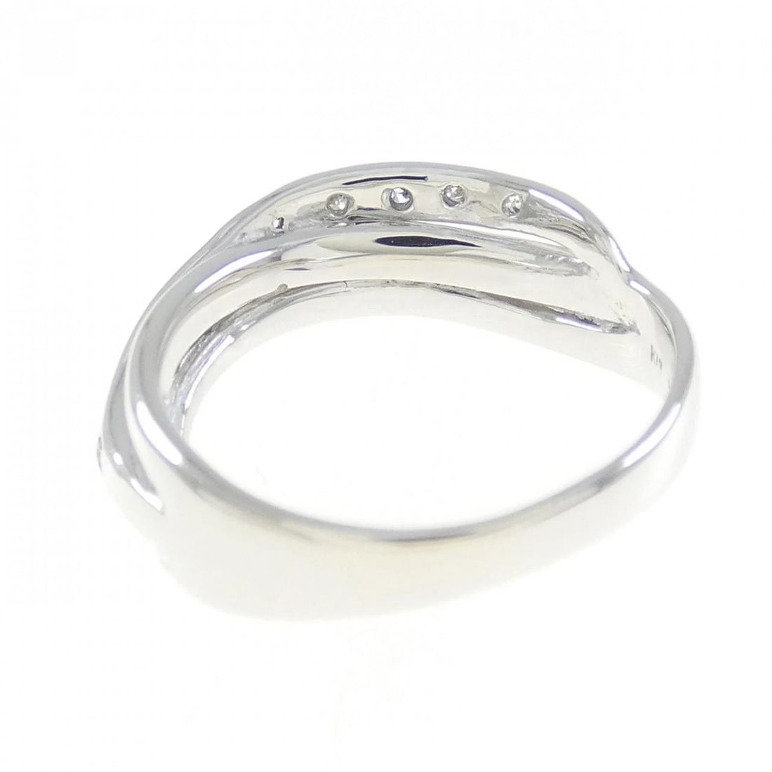 K18WG DIAMOND RING - 3