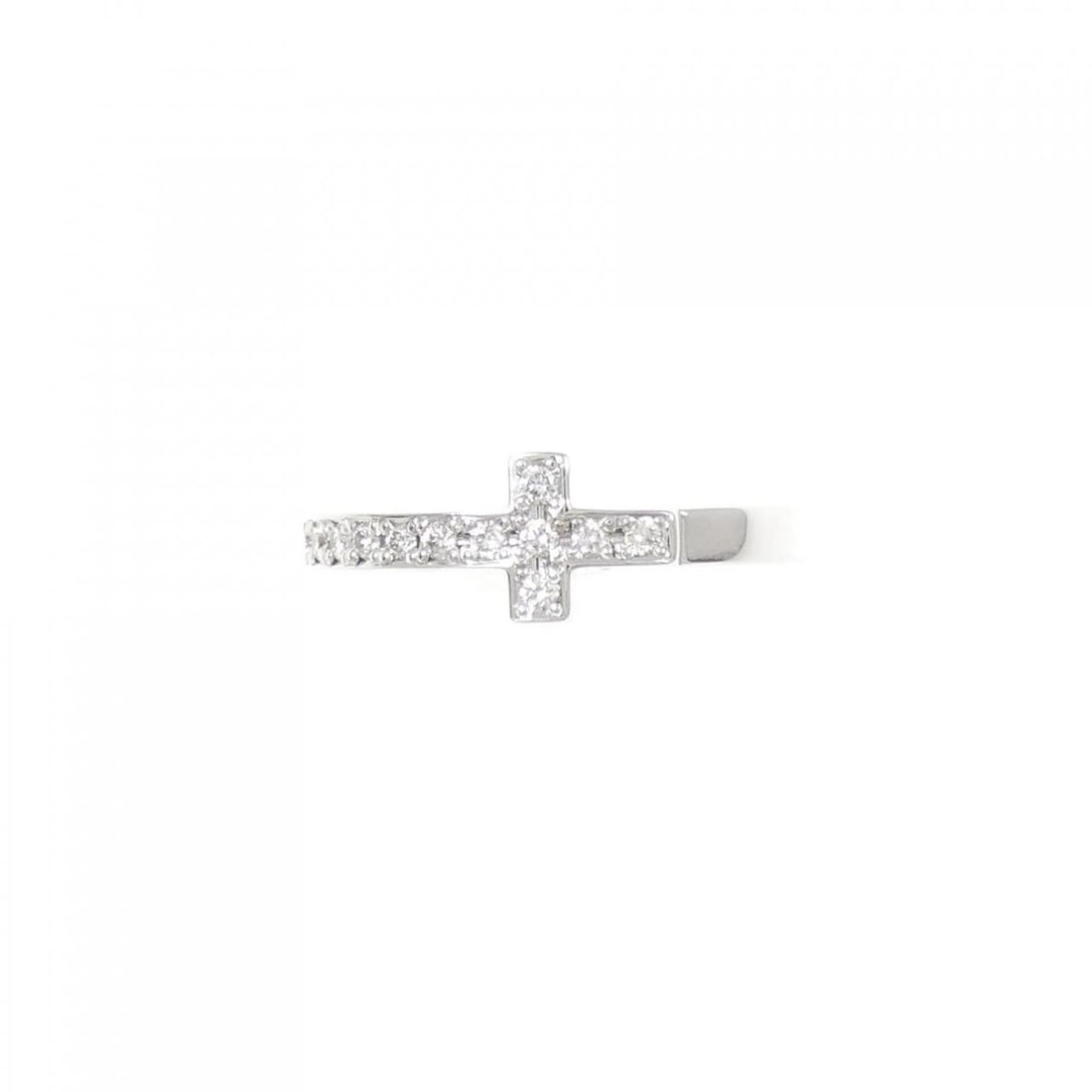 K18WG DIAMOND RING - 2