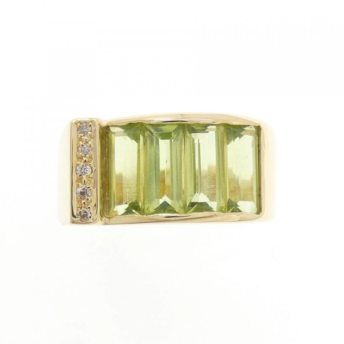 K18YG PERIDOT RING - 2