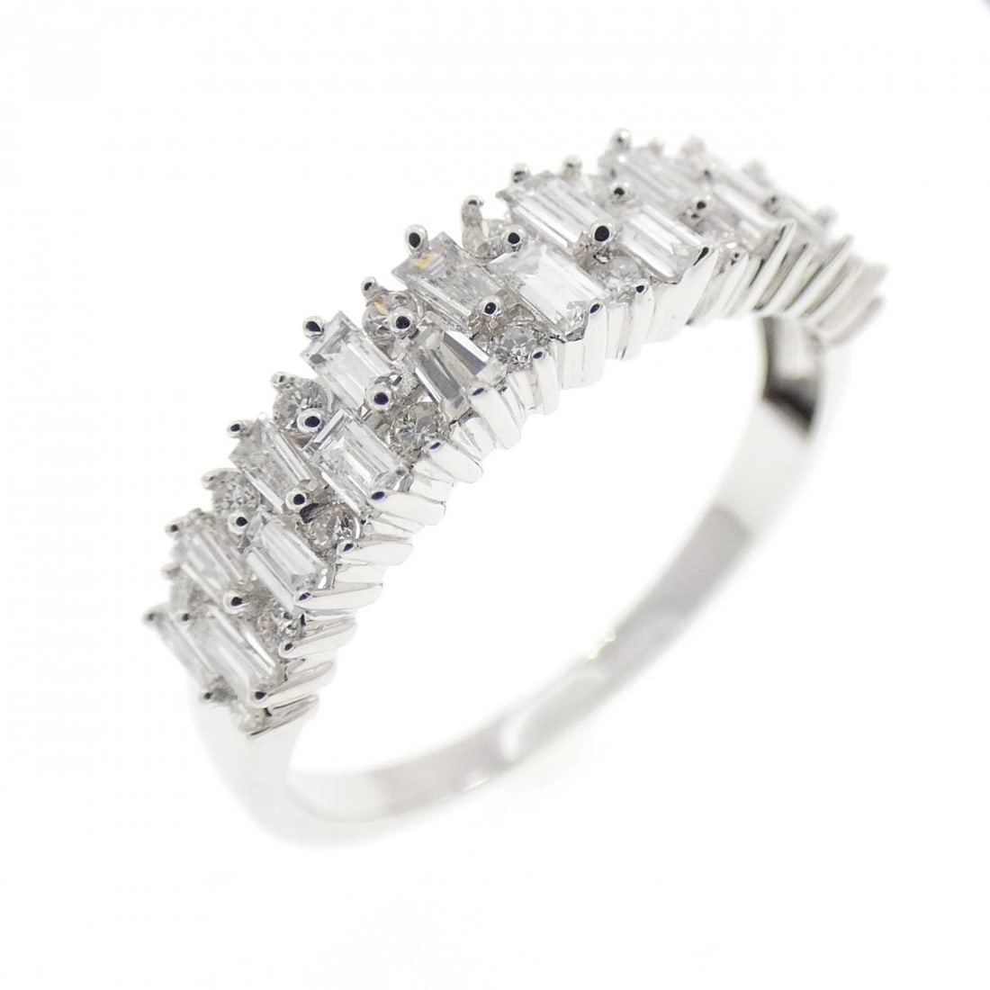 K18WG DIAMOND RING: K18WG Diamond Ring Brand: Unbranded Type: Diamond Ring Material: K18 white gold, Color: white gold Size: US 6 1/2 Accessories: None Accessories Notice: When purchasing pre-owned goods, please