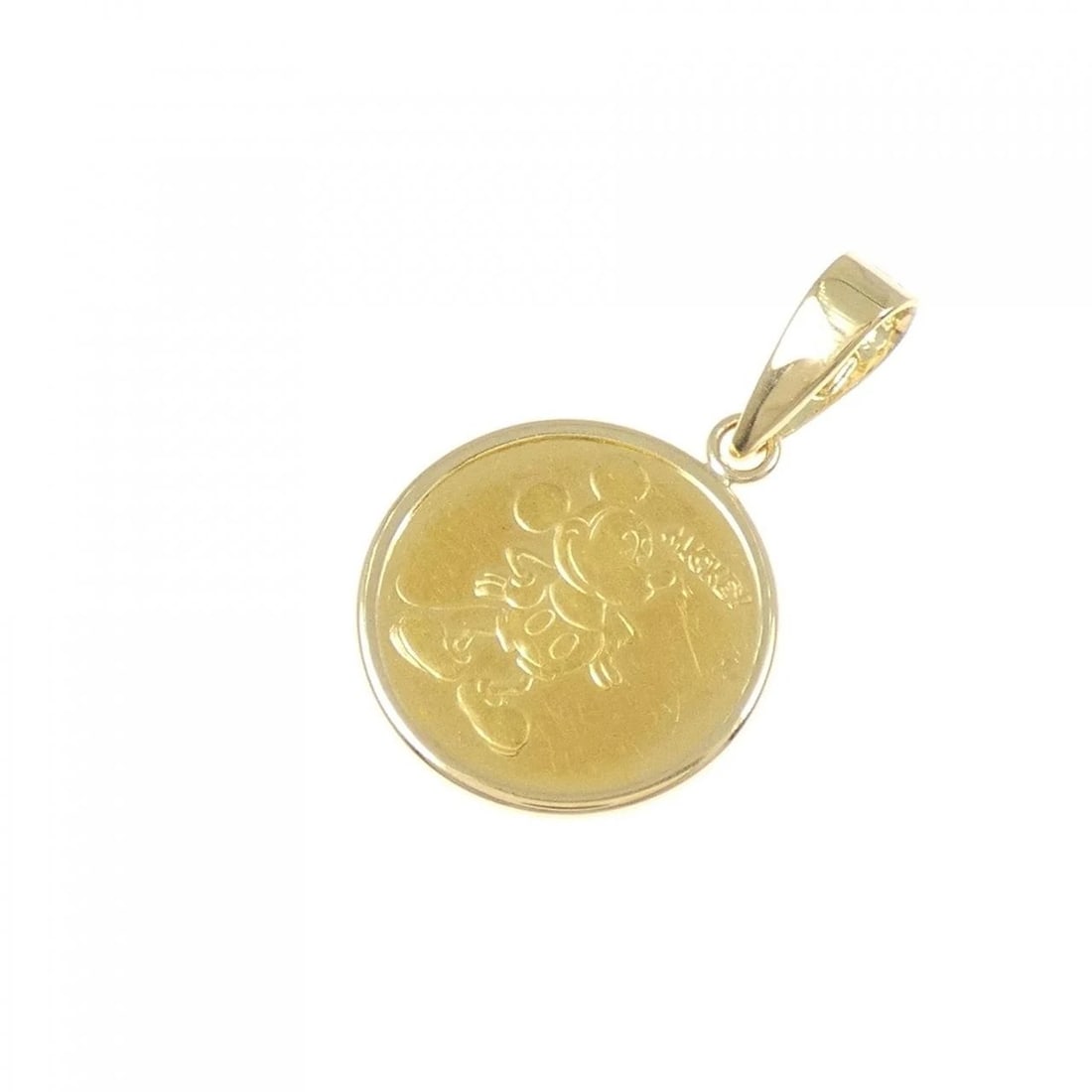 K18YG (FRAME) COIN PENDANT: K18YG (frame) coin pendant Brand: Unbranded Type: coin Material: 18K yellow gold (frame only), Color: yellow gold Size: Actual Size Approx. length x width: 23.2mm x 14.1mm Accessories: None