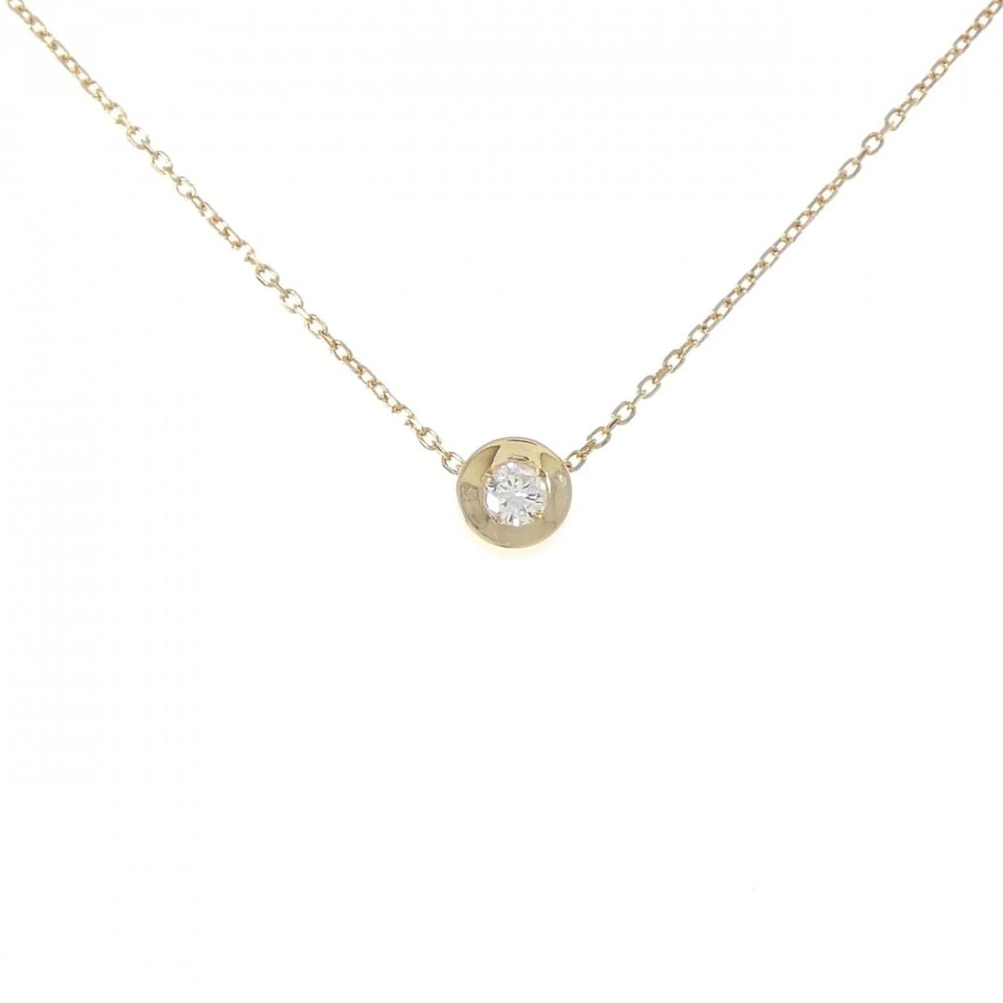 K18YG DIAMOND NECKLACE: K18YG Diamond Necklace Brand: Unbranded Type: Diamond Necklace Material: K18 yellow gold, Color: yellow gold Size: 38cm,Actual Size Diameteraround: 6.0mm Chain maximum width approx.: 1.1mm 