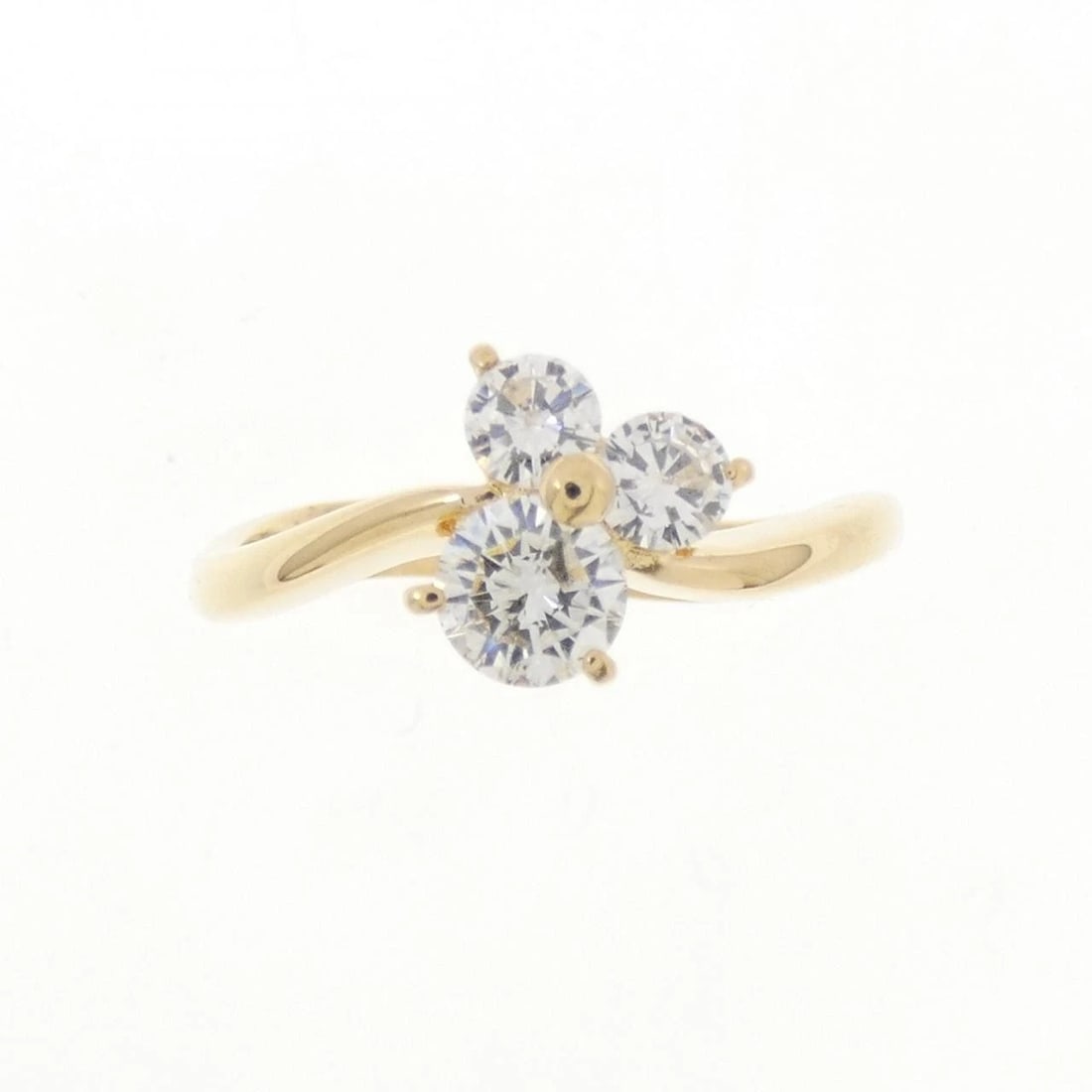 K18YG DIAMOND RING - 2