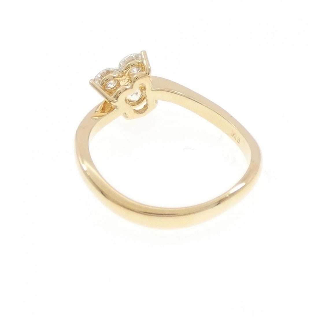 K18YG DIAMOND RING - 3