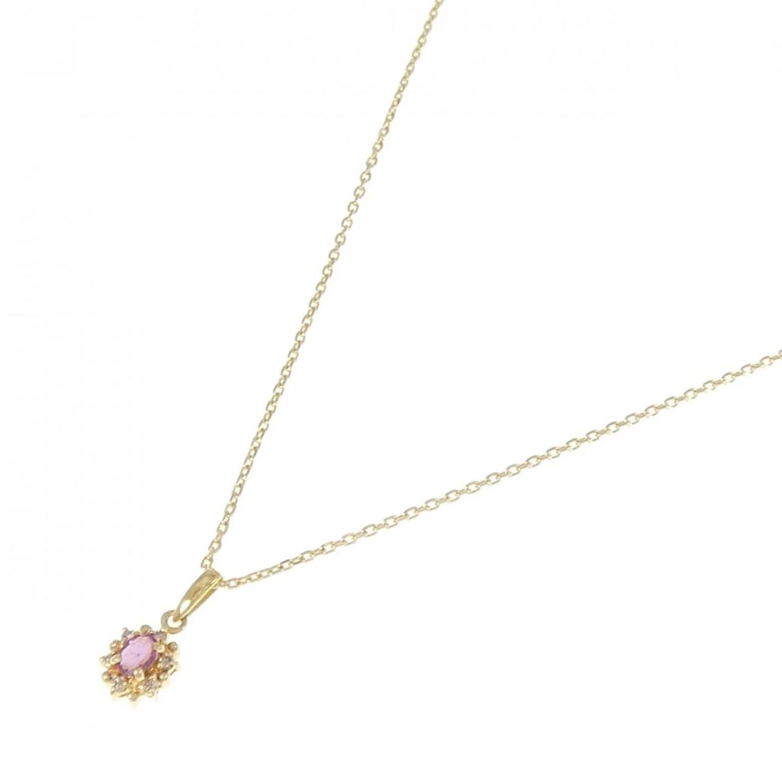 18K YELLOW GOLD RUBY NECKLACE - 2