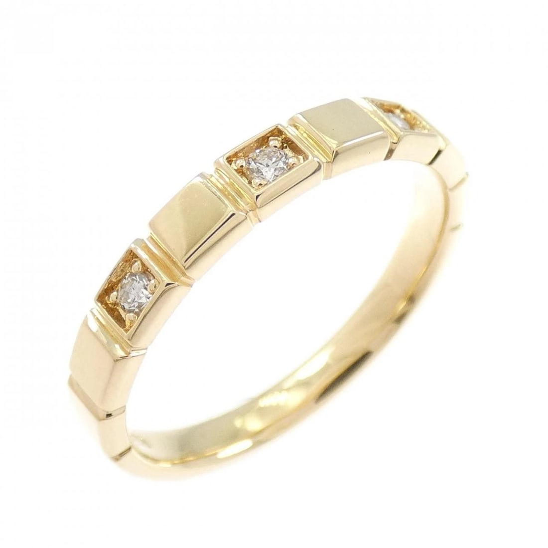 K18YG DIAMOND RING: K18YG Diamond Ring Brand: Unbranded Type: Diamond Ring Material: K18YG, Color: yellow Size: US 5 1/4 Accessories: None Accessories Notice: When purchasing pre-owned goods, please refer to the
